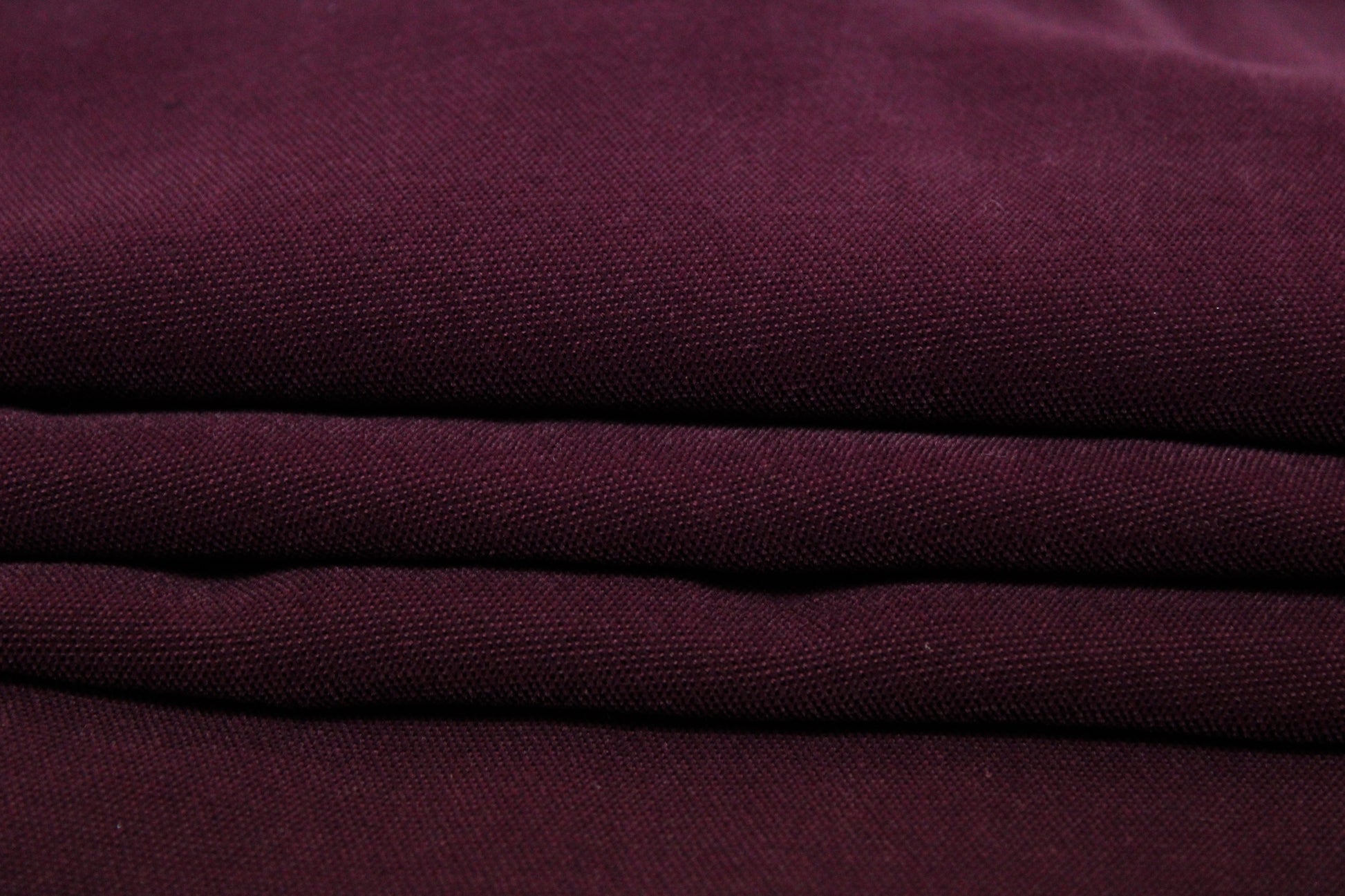 Tissu gabardine coton duveteuse - bordeaux - photo 2/3 | So Tissus