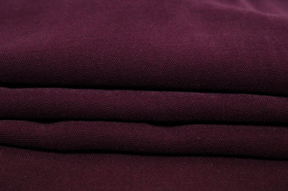 Tissu gabardine coton duveteuse - bordeaux - photo 2/3 | So Tissus