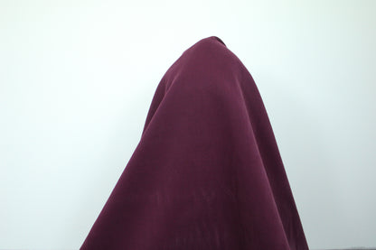 Tissu gabardine coton duveteuse - bordeaux - photo 3/3 | So Tissus