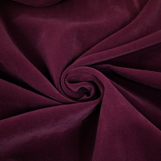 Tissu gabardine coton duveteuse - bordeaux - photo 1/3 | So Tissus