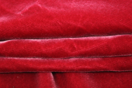 Tissu velours lisse - rose bonbon - photo 2/3 | So Tissus