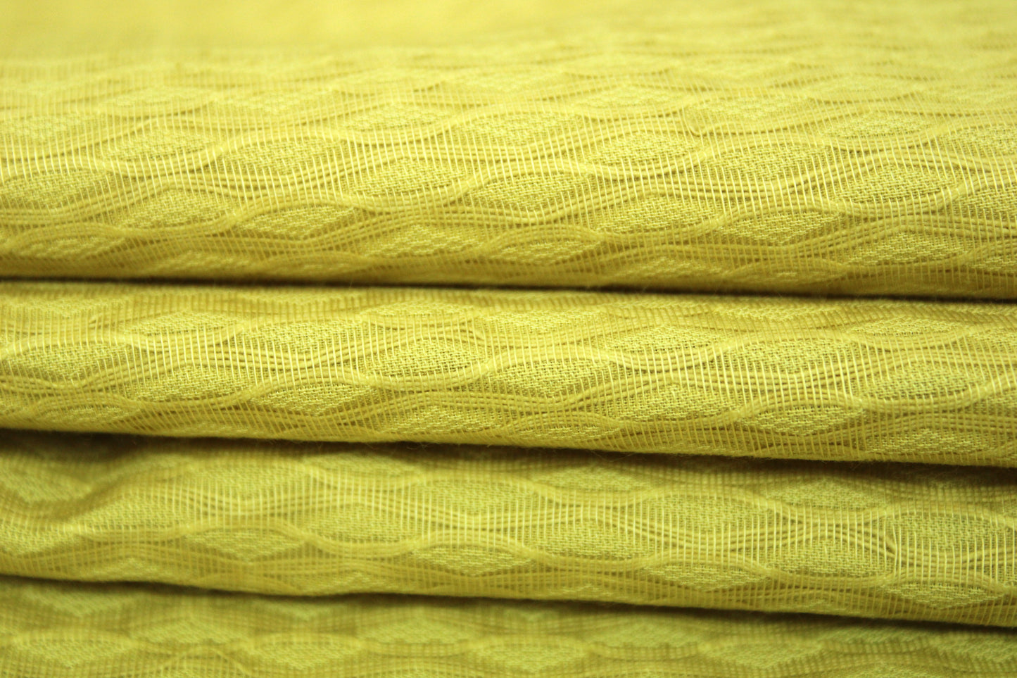 Tissu coton gaufré - jaune - photo 2/5 | So Tissus