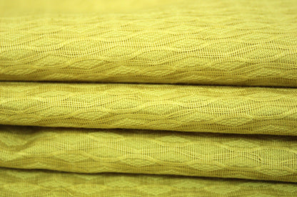 Tissu coton gaufré - jaune - photo 2/5 | So Tissus