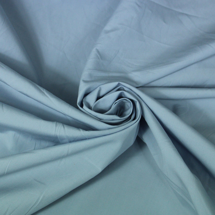 Tissu popeline coton premium - bleu ciel pâle