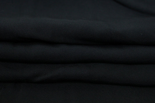 Tissu twill - noir - photo 2/3 | So Tissus