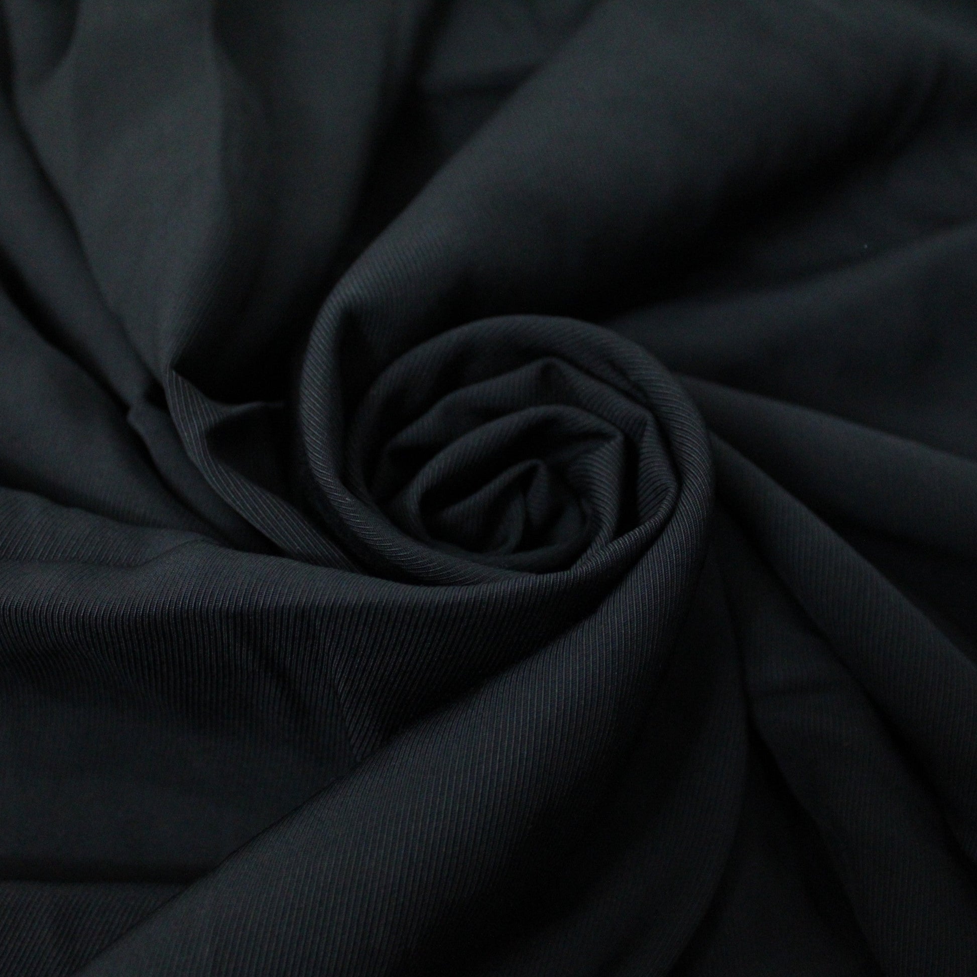 Tissu twill - noir - photo 1/3 | So Tissus