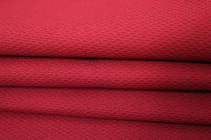 Tissu piqué de coton - framboise - photo 2/4 | So Tissus