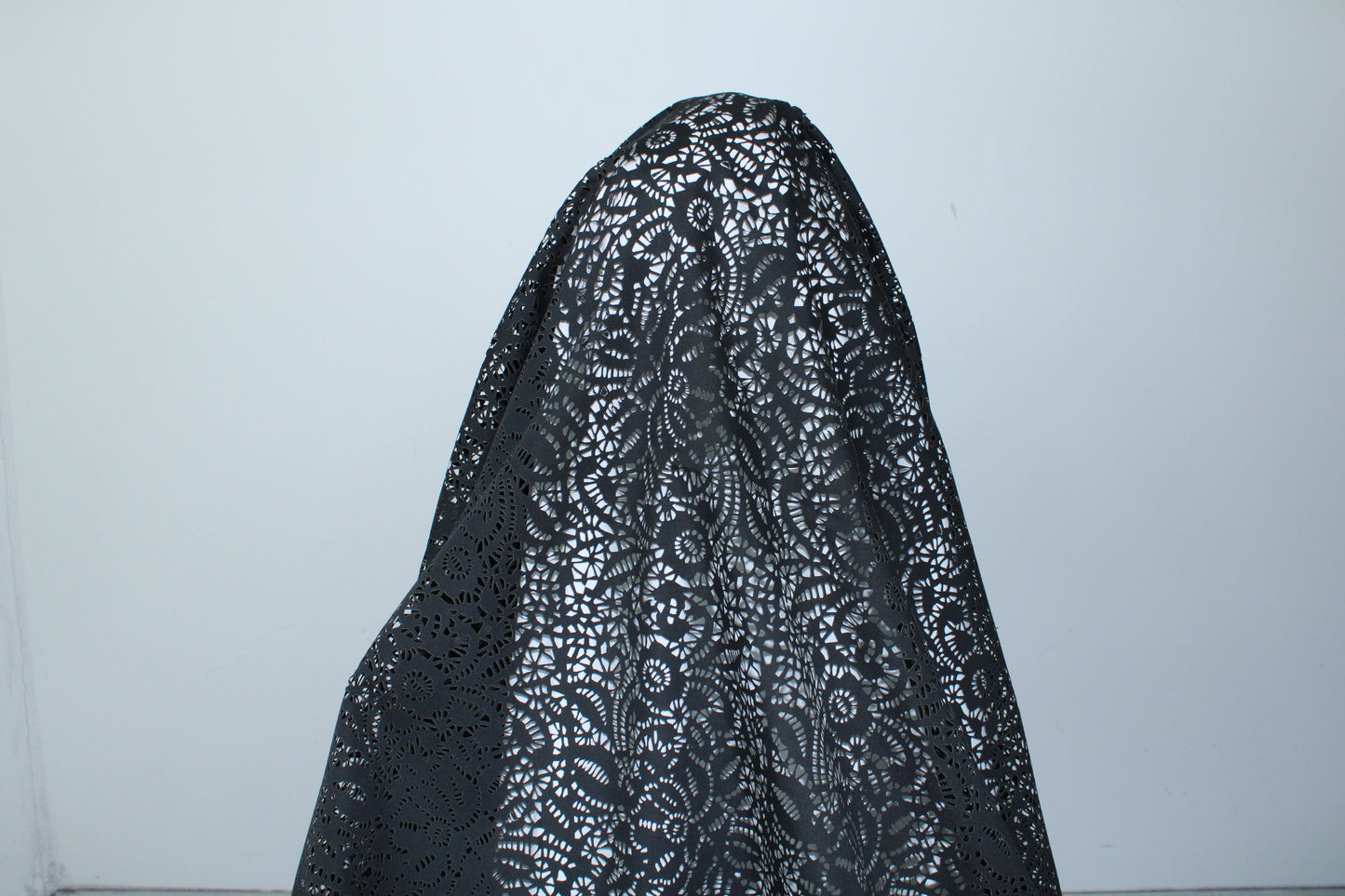 Tissu broderie anglaise au laser - noir - photo 3/5 | So Tissus