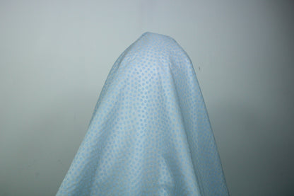 Tissu voile de coton - imprimé à pois - bleu ciel - photo 3/6 | So Tissus
