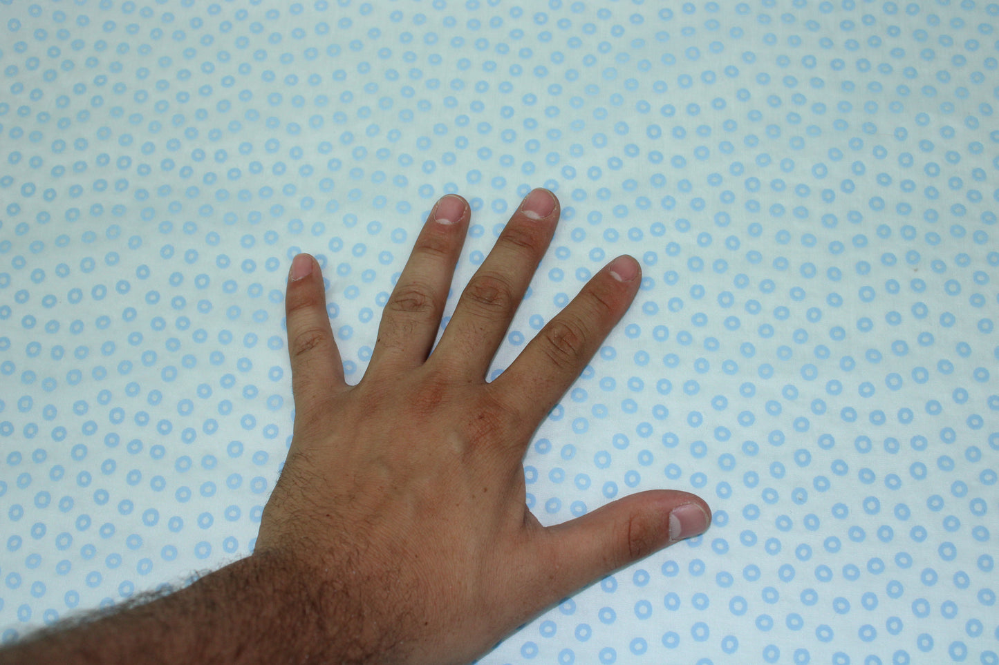 Tissu voile de coton - imprimé à pois - bleu ciel - photo 4/6 | So Tissus