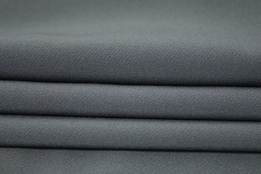 Tissu crêpe stretch - gris souris - photo 2/3 | So Tissus
