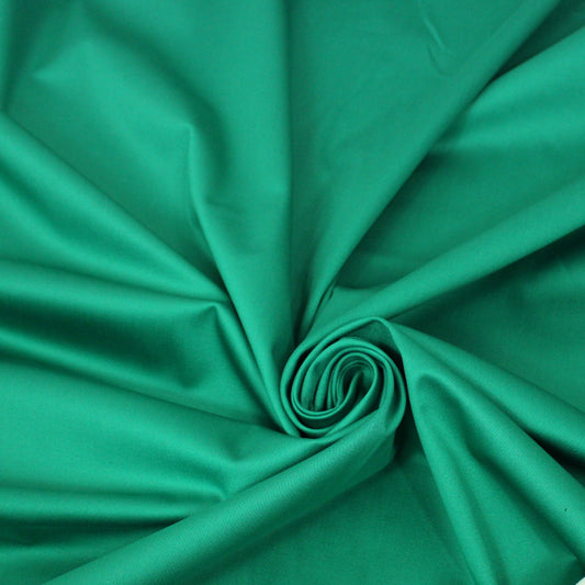 Tissu popeline premium de coton - vert prasin - photo 1/3 | So Tissus