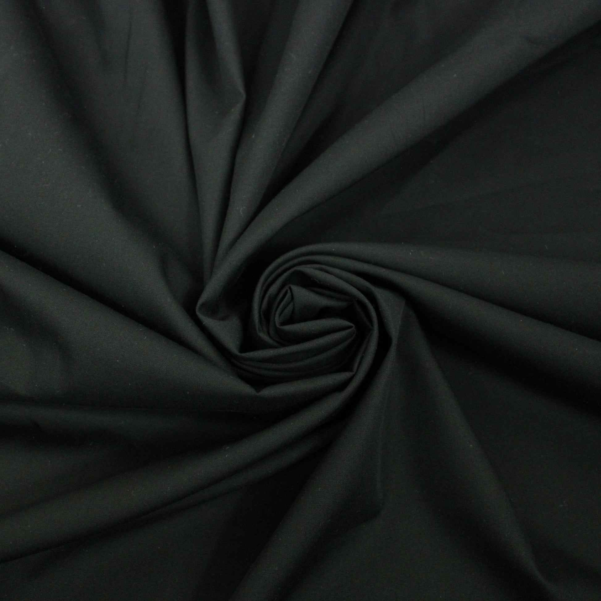 Tissu popeline coton - noir - photo 1/3 | So Tissus