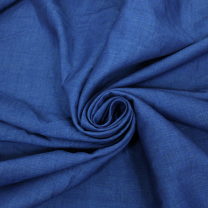 Tissu lin - bleu jean - photo 1/3 | So Tissus