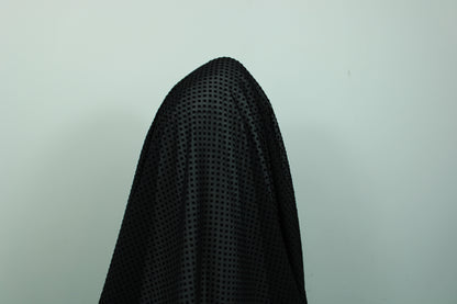 Tissu dévoré - motif géométrique - noir - photo 3/5 | So Tissus