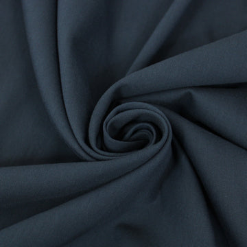 Tissu piqué de coton stretch - bleu marine