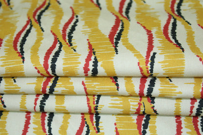 Tissu popeline coton - imprimé ondulé - photo 2/5 | So Tissus
