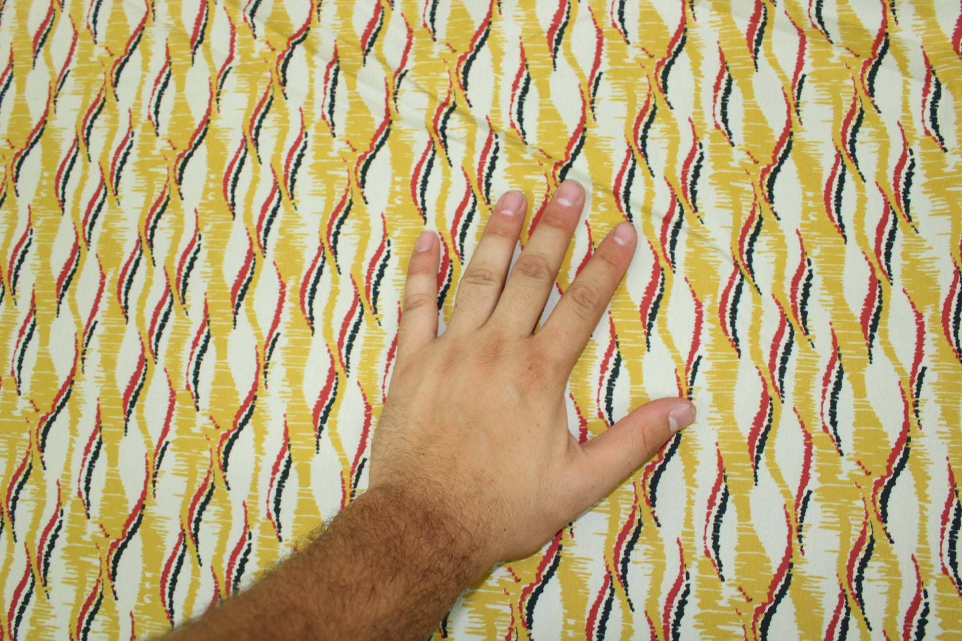 Tissu popeline coton - imprimé ondulé - photo 4/5 | So Tissus