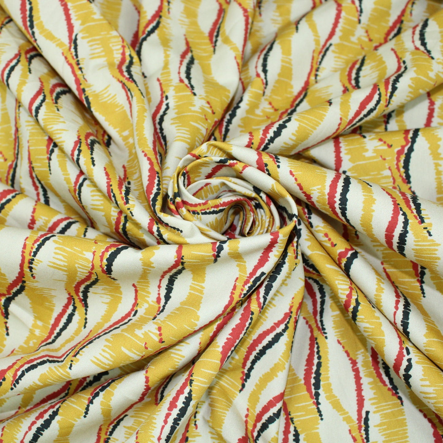 Tissu popeline coton - imprimé ondulé - photo 1/5 | So Tissus