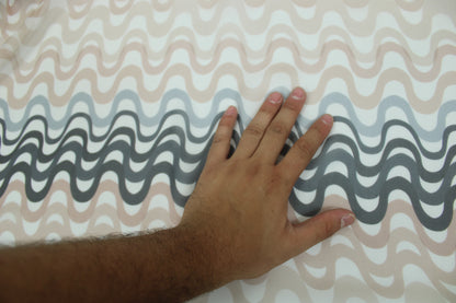 Tissu mousseline de soie- imprimé ondulation - photo 5/6 | So Tissus
