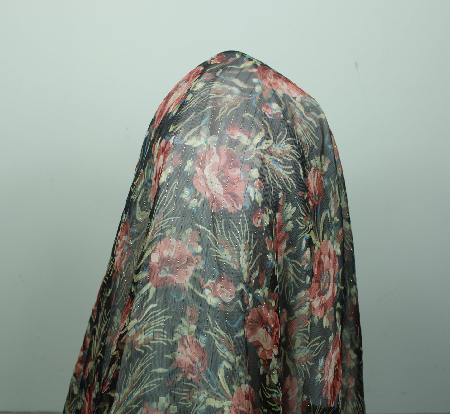 Tissu mousseline soie - imprimé romantique - photo 3/5 | So Tissus