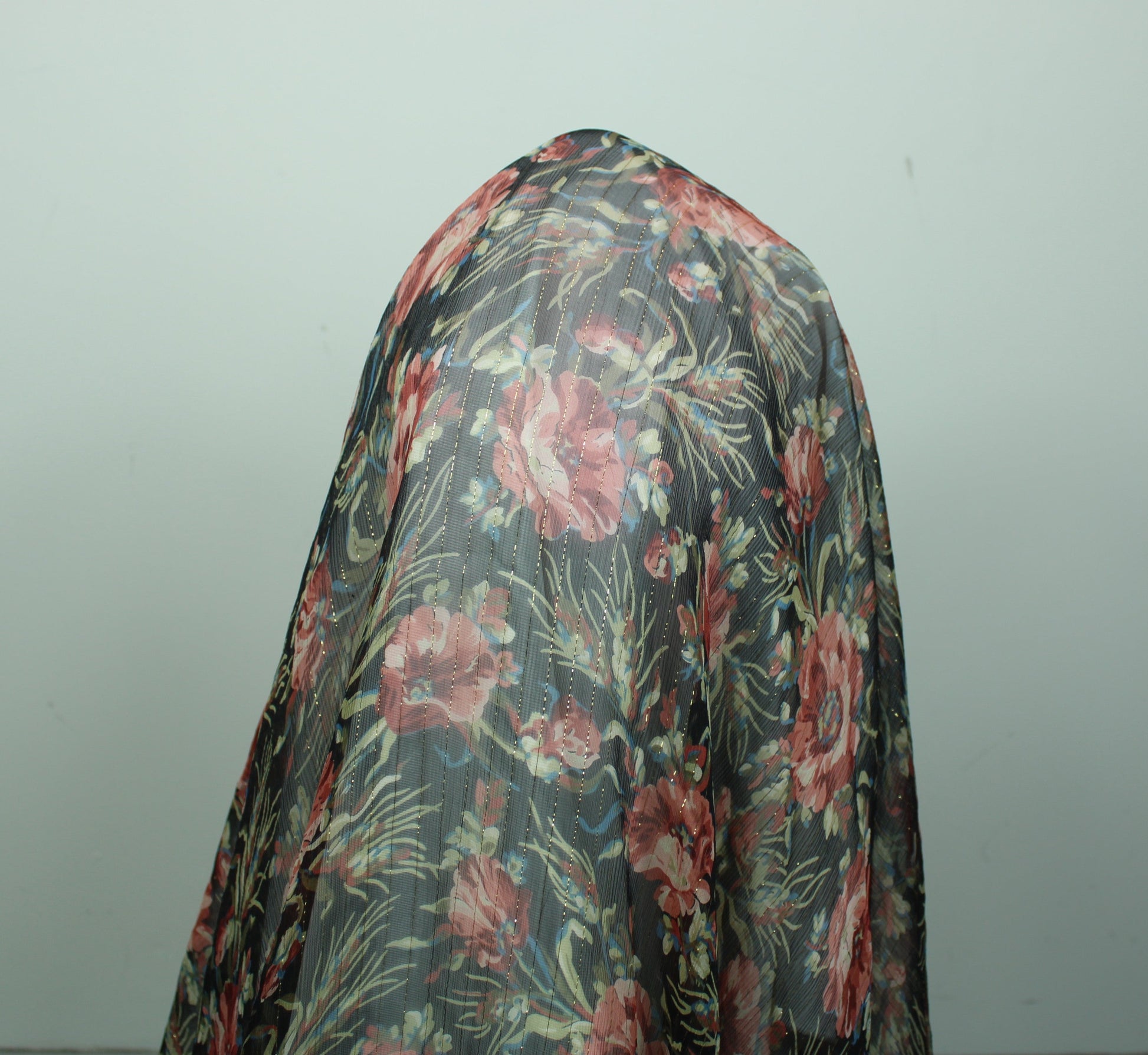 Tissu mousseline soie - imprimé romantique - photo 3/5 | So Tissus