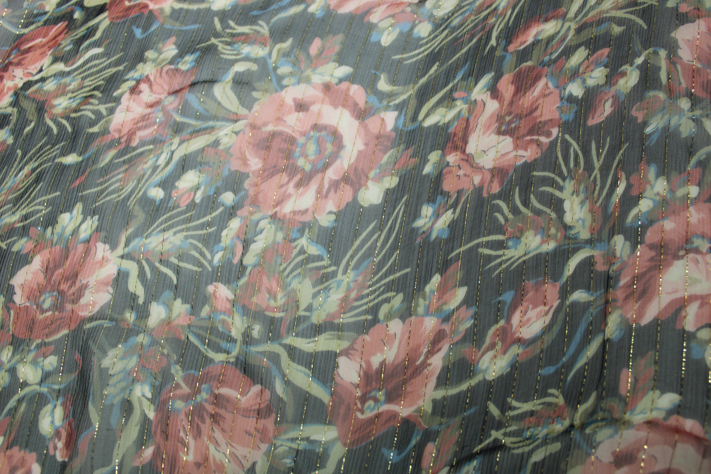 Tissu mousseline soie - imprimé romantique - photo 4/5 | So Tissus