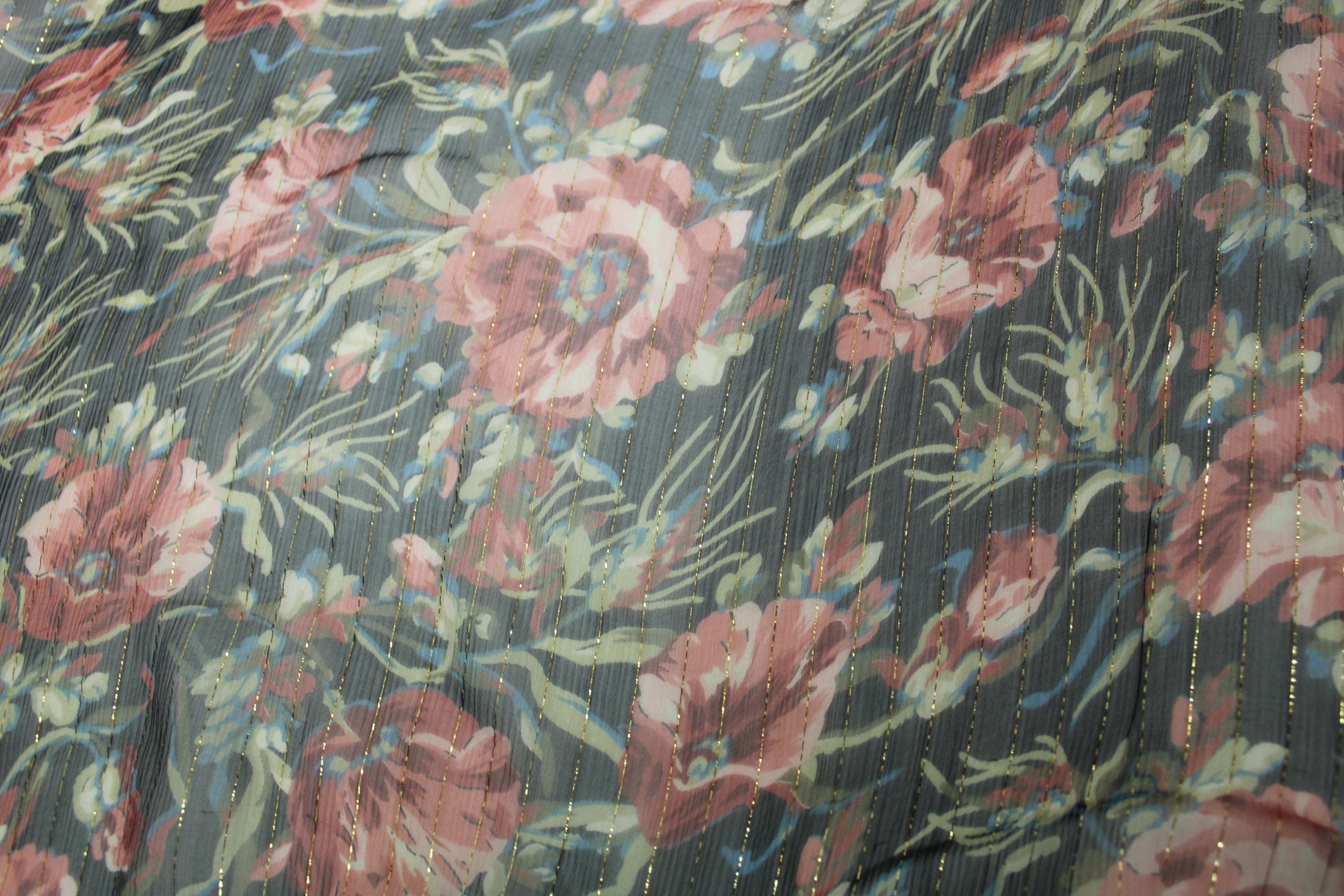 Tissu mousseline soie - imprimé romantique - photo 4/5 | So Tissus
