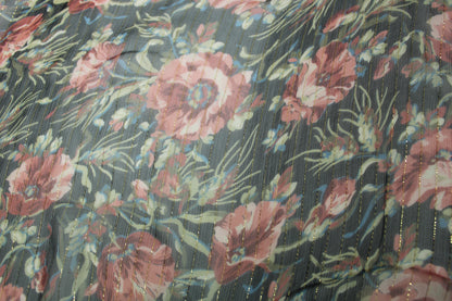 Tissu mousseline soie - imprimé romantique - photo 4/5 | So Tissus