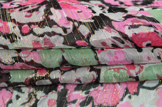 Tissu mousseline viscose - imprimé karolina - photo 2/4 | So Tissus