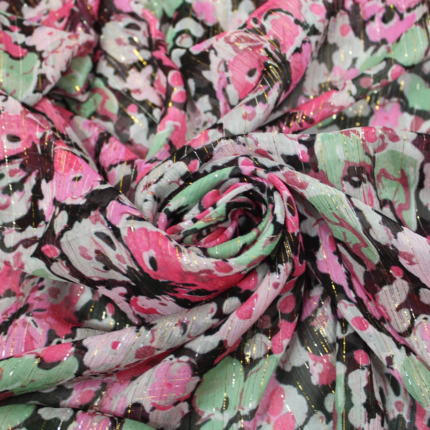 Tissu mousseline viscose - imprimé karolina - photo 1/4 | So Tissus