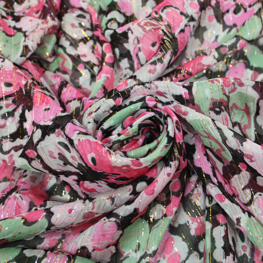 Tissu mousseline viscose - imprimé karolina - photo 1/4 | So Tissus