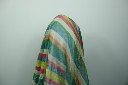 Tissu maille plissée - imprimé multicolores - photo 3/4 | So Tissus