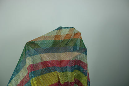 Tissu maille plissée - imprimé multicolores - photo 4/4 | So Tissus