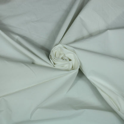 Tissu taffeta stretch de coton - blanc - photo 1/3 | So Tissus