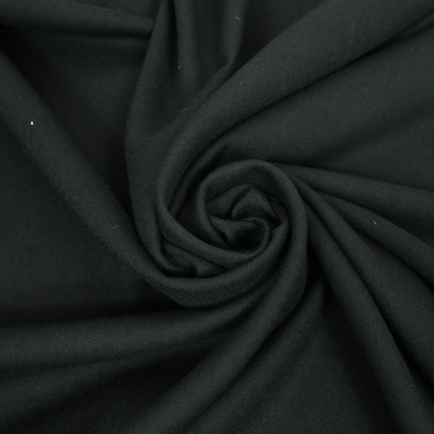 Tissu sergé de laine - noir - photo 1/3 | So Tissus