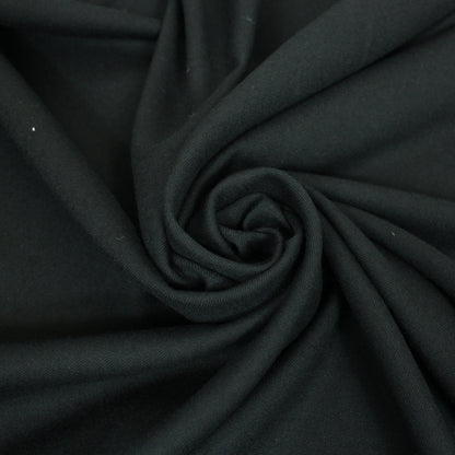 Tissu sergé de laine - noir - photo 1/3 | So Tissus