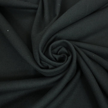 Tissu sergé de laine - noir