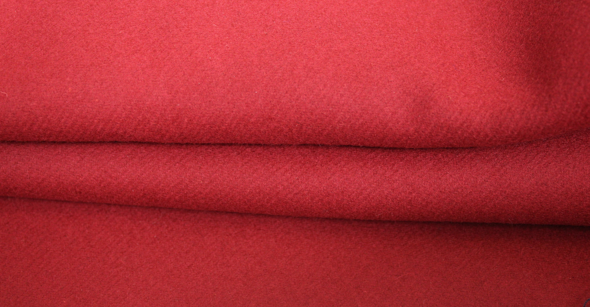 Tissu double drap de laine - rouge bourgogne - photo 2/3 | So Tissus