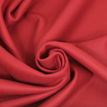 Tissu double drap de laine - rouge bourgogne