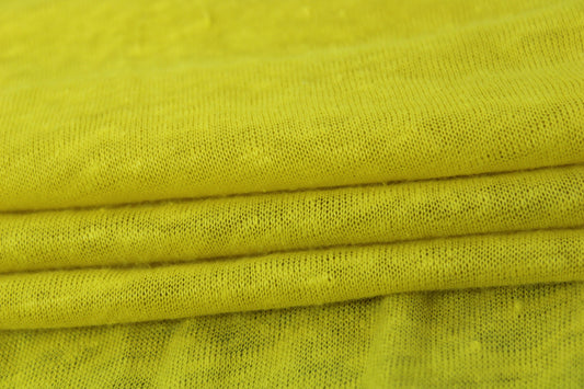 Tissu jersey de lin - jaune - photo 2/3 | So Tissus