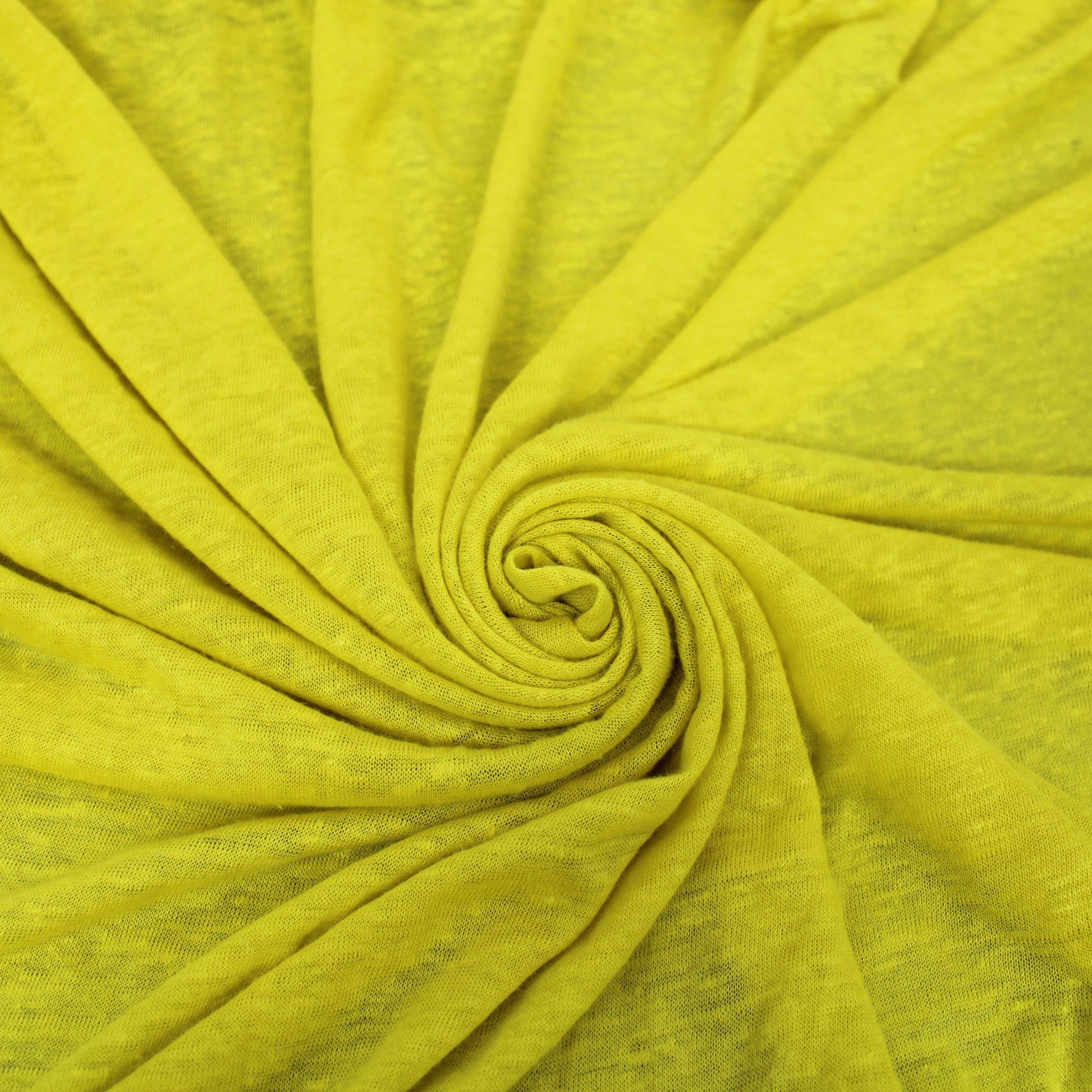 Tissu jersey de lin - jaune - photo 1/3 | So Tissus