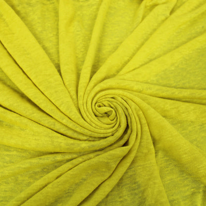 Tissu jersey de lin - jaune - photo 1/3 | So Tissus