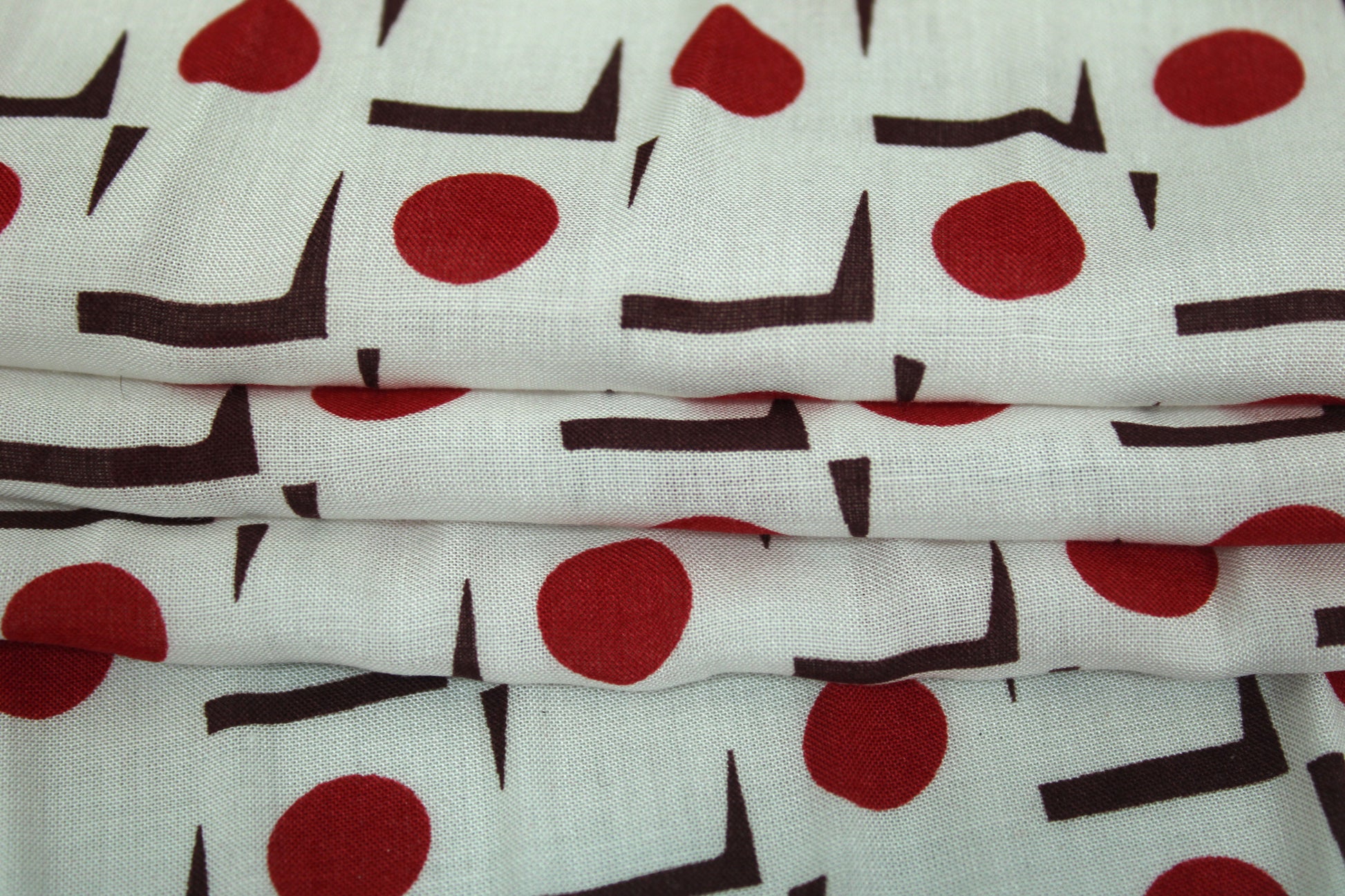 Tissu javanaise de viscose - imprimé géométrique - photo 2/4 | So Tissus
