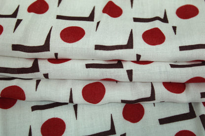 Tissu javanaise de viscose - imprimé géométrique - photo 2/4 | So Tissus