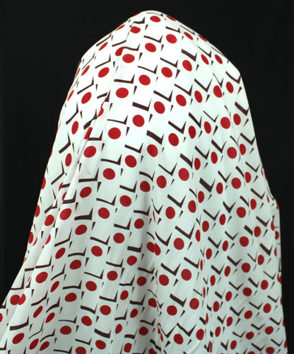 Tissu javanaise de viscose - imprimé géométrique - photo 3/4 | So Tissus