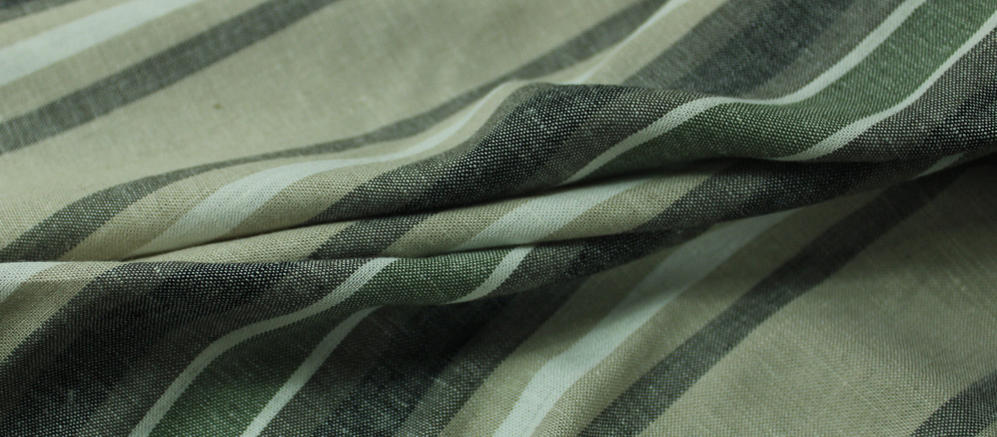 Tissu lin - à rayures - photo 2/5 | So Tissus