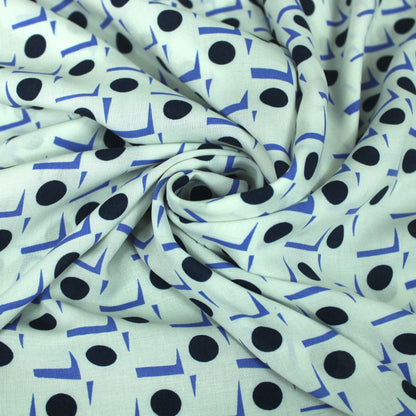 Tissu javanaise de viscose - imprimé géométrique - photo 1/5 | So Tissus