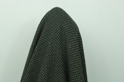 Tissu tweed coton - ton kaki et noir - photo 3/3 | So Tissus