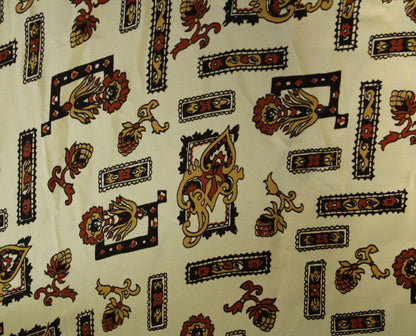 Coupon de 2,4 mètres - crêpe de chine 100% viscose - imprimé baroque - photo 4/4 | So Tissus